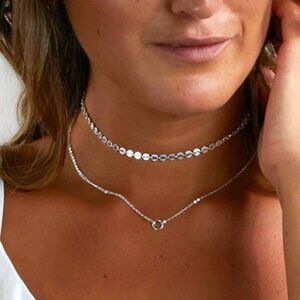TAMARA Dainty Necklace - SILVER TONE